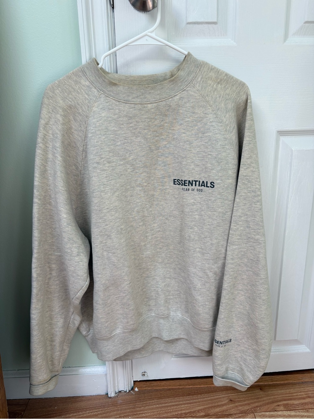 Essentials Beige Light Heather Crewneck Sweatshirt